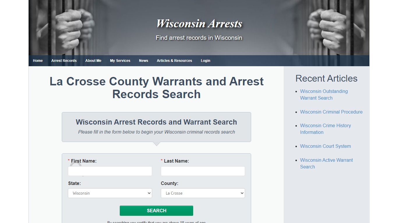 La Crosse County Warrants and Arrest Records Search